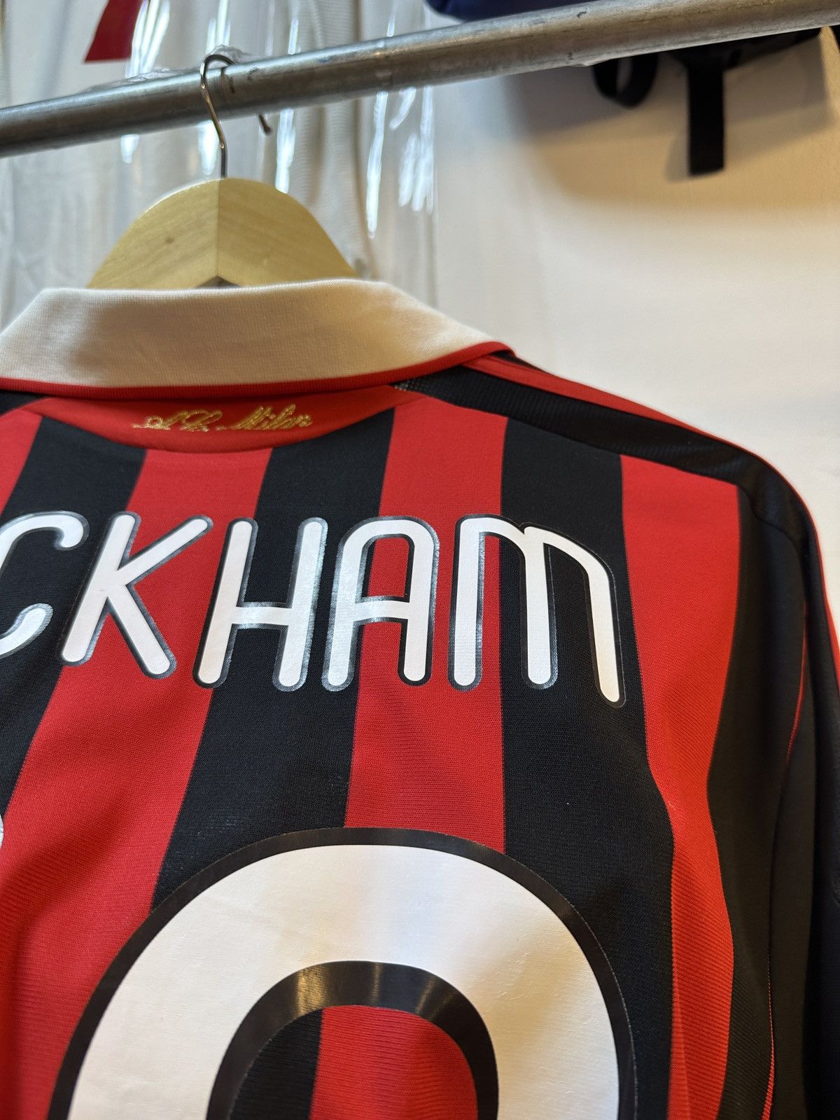 Adidas 2010-2011 AC Milan Home Kit BECKHAM 32 Size US S / EU 44-46 / 1 - 17 Thumbnail