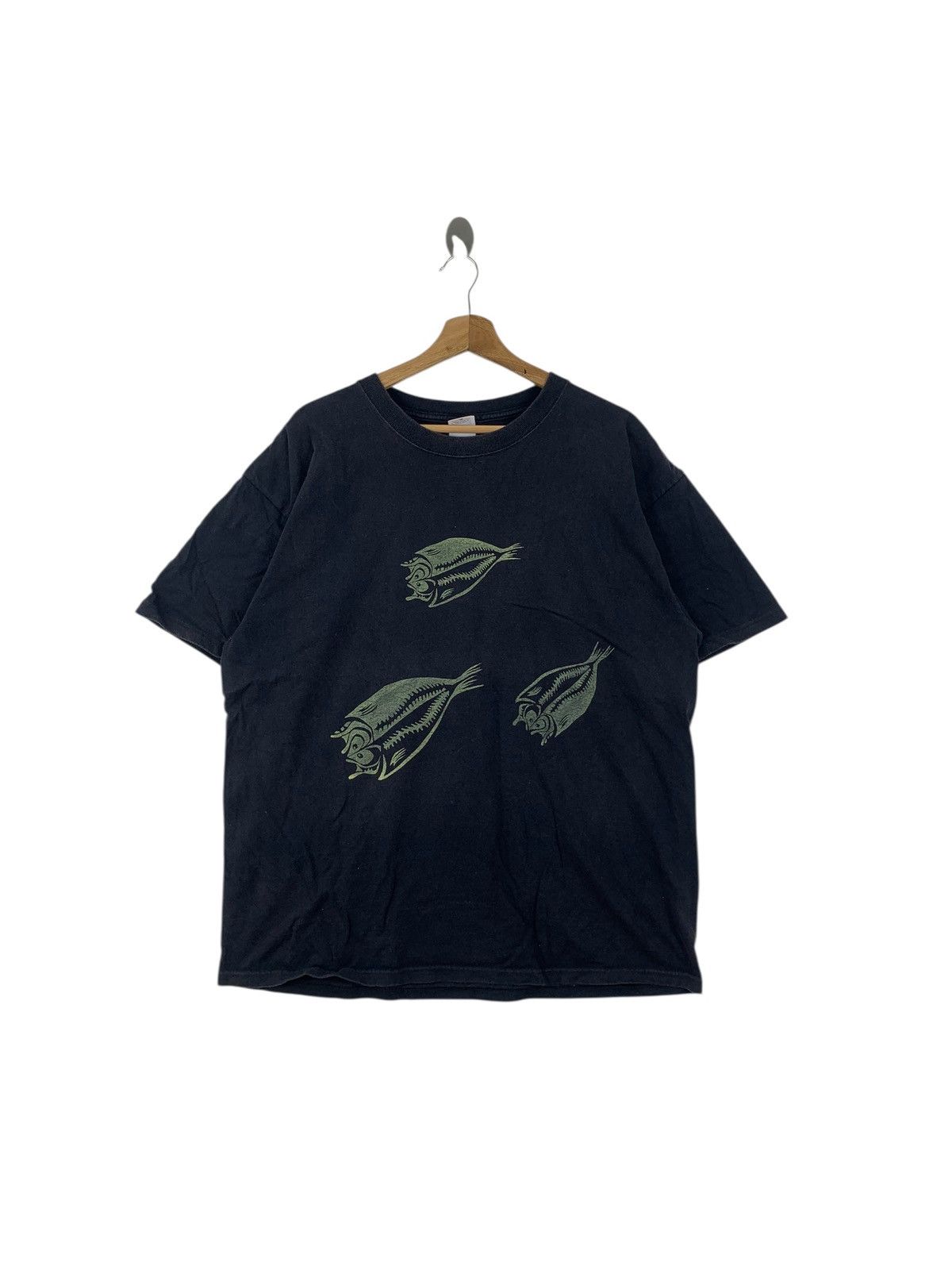 Vintage Vintage HORSE MACKEREL FILLET FISH Illustration Tee Shirt Size US XL / EU 56 / 4 - 1 Thumbnail