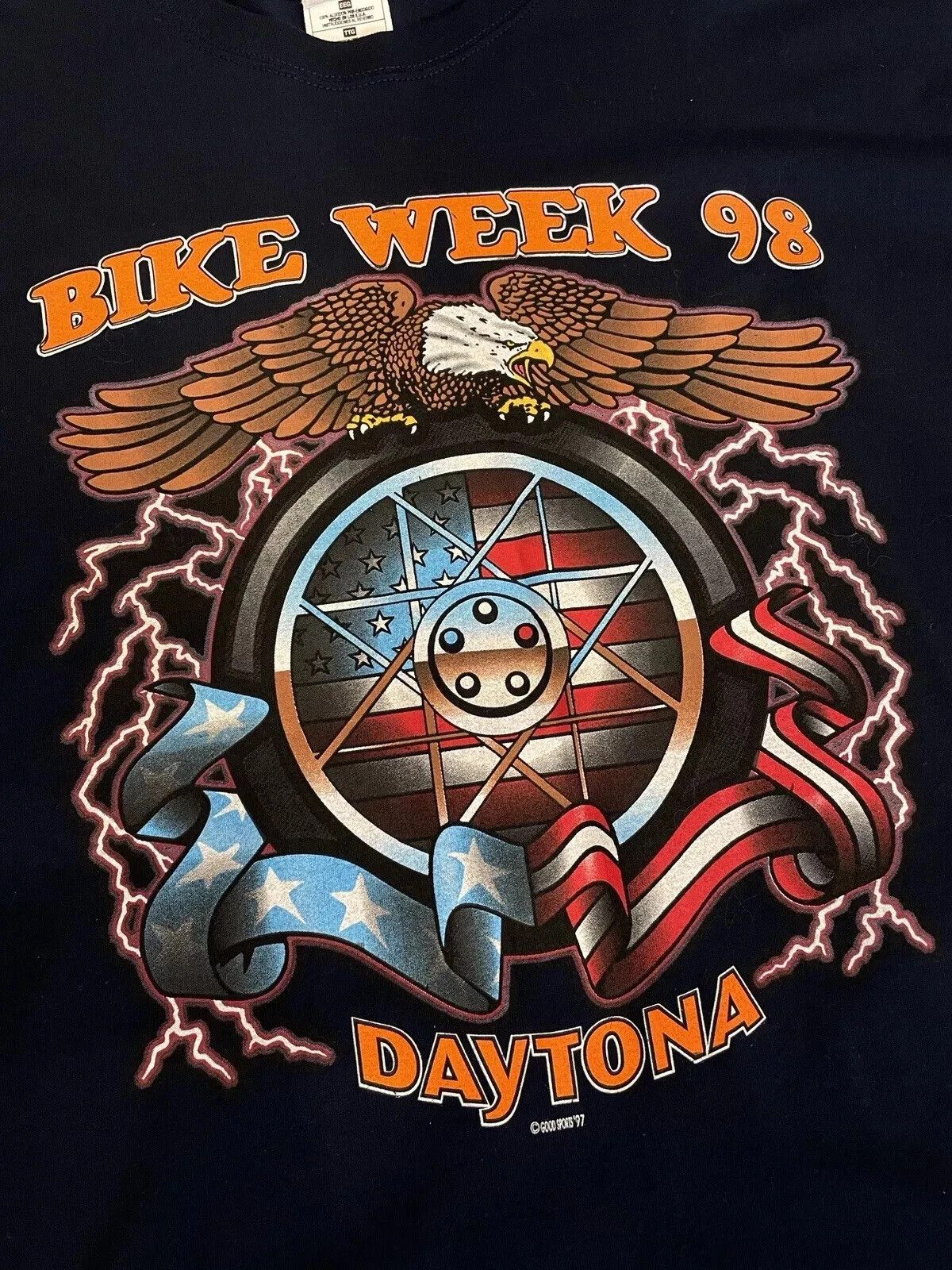 Vintage VINTAGE 1998 DAYTONA BIKE WEEK Biker Mens MOTO SHIRT MENS Size US XXL / EU 58 / 5 - 4 Thumbnail
