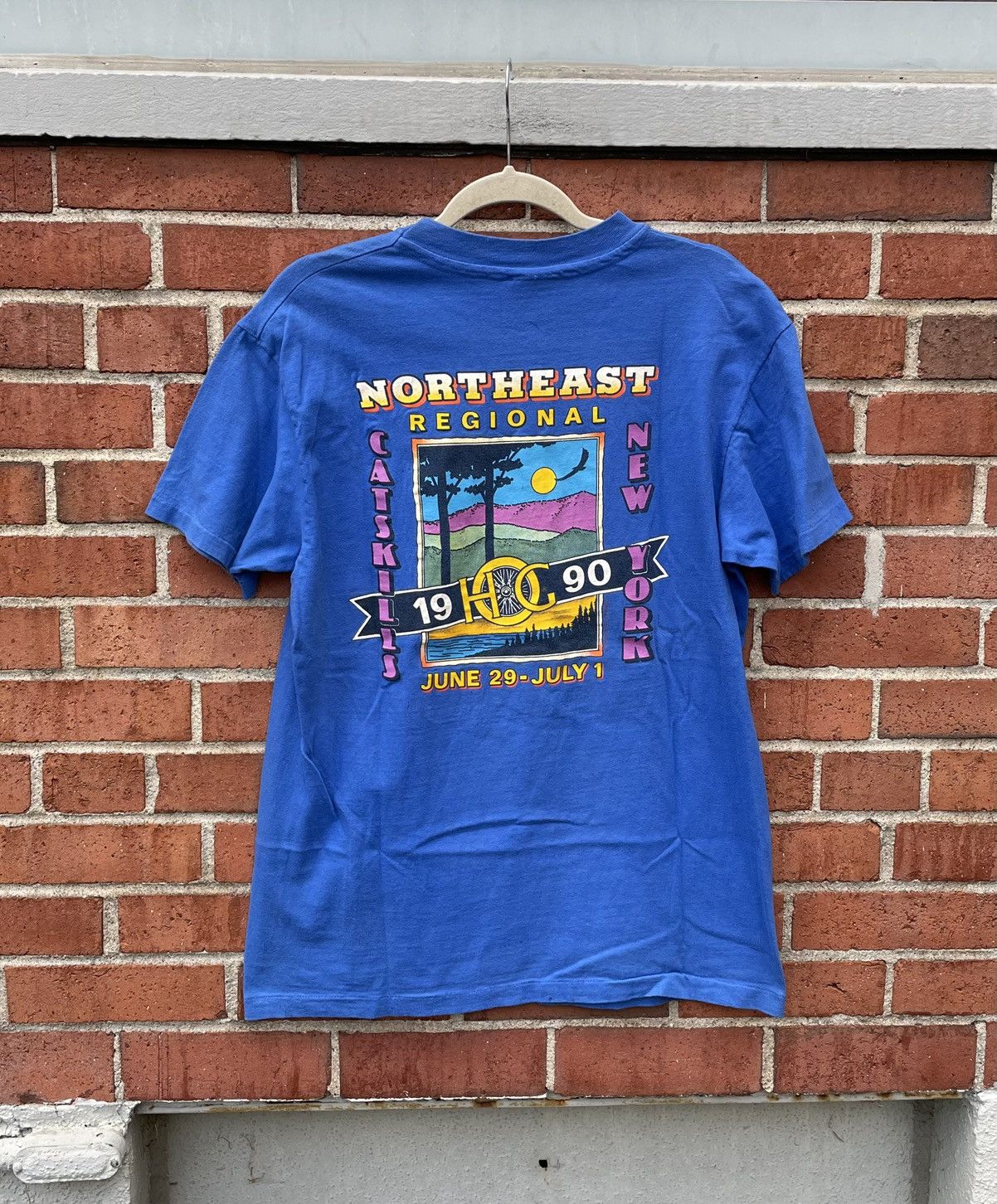 Hanes 1990 Harley Davidson H.O.G Catskills,NY Northeast Rally tee Size US L / EU 52-54 / 3 - 5 Thumbnail
