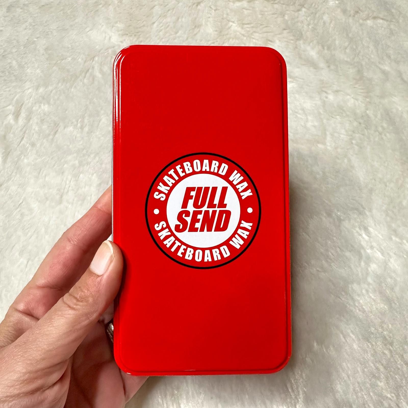 Full Send NEW Full Send Skateboard Wax Red Collectible Tin SOLD OUT Size ONE SIZE - 4 Thumbnail