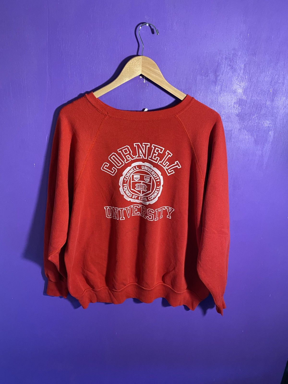 Vintage 80s Cornell university logo sweatshirt