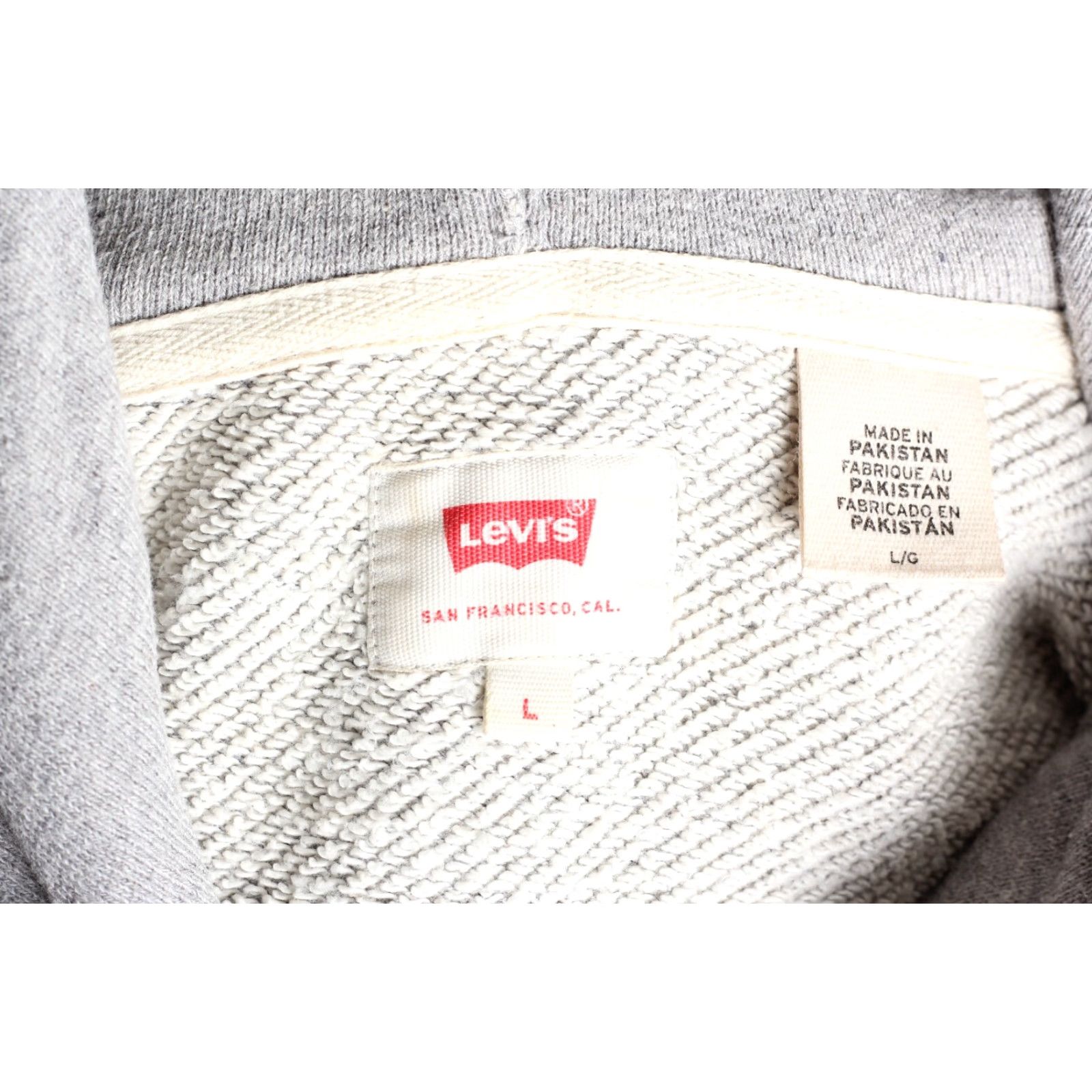 Levi's LEVI’S Graphic Pullover Hoodie Sweatshirt Mens L Grey VR1878 Size US L / EU 52-54 / 3 - 4 Thumbnail