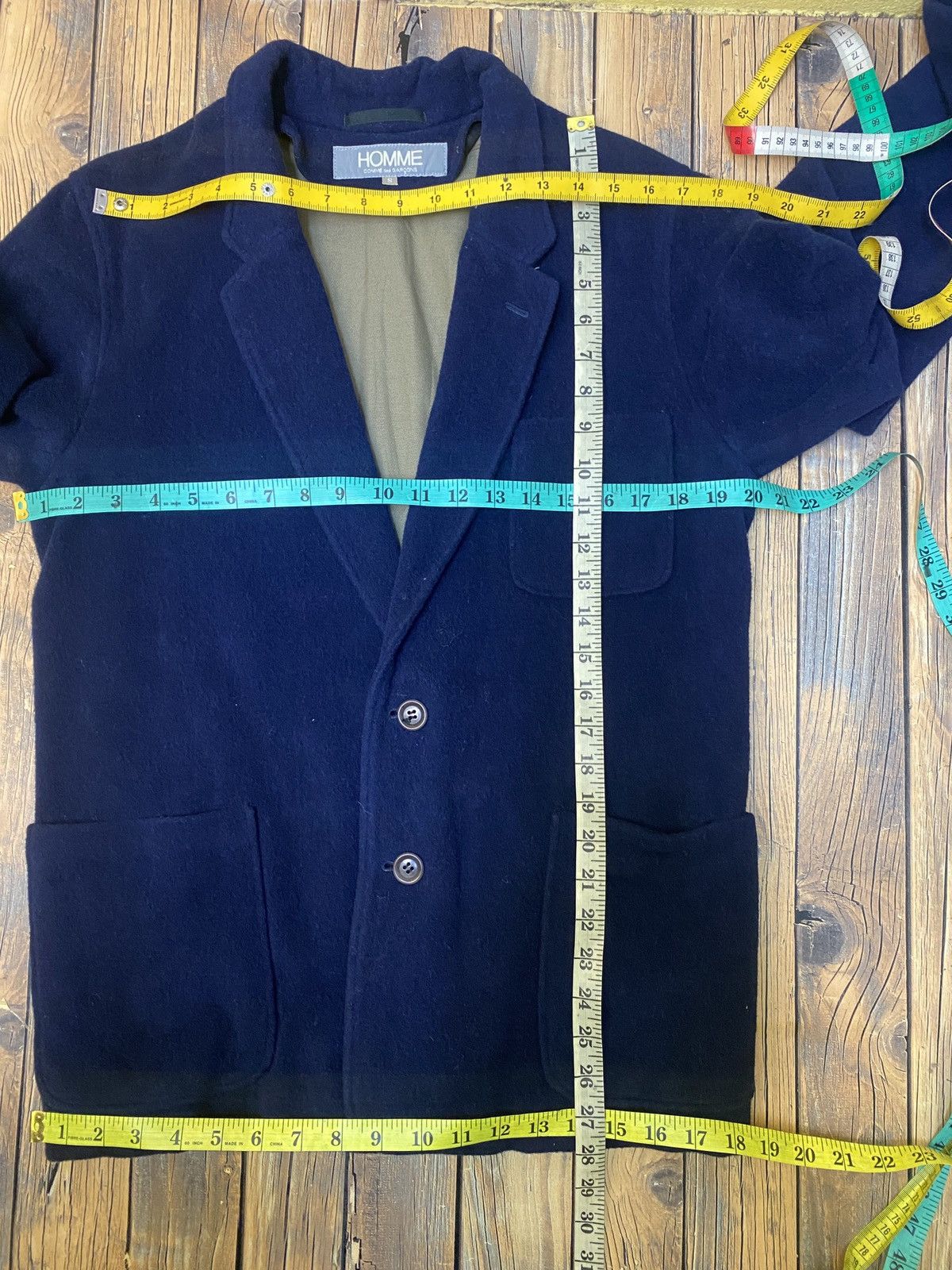 Comme des Garcons Homme × Comme des Garcons Homme Plus × Vintage Vintage comme des garcons woll single breasted jacket Size US S / EU 44-46 / 1 - 10 Thumbnail