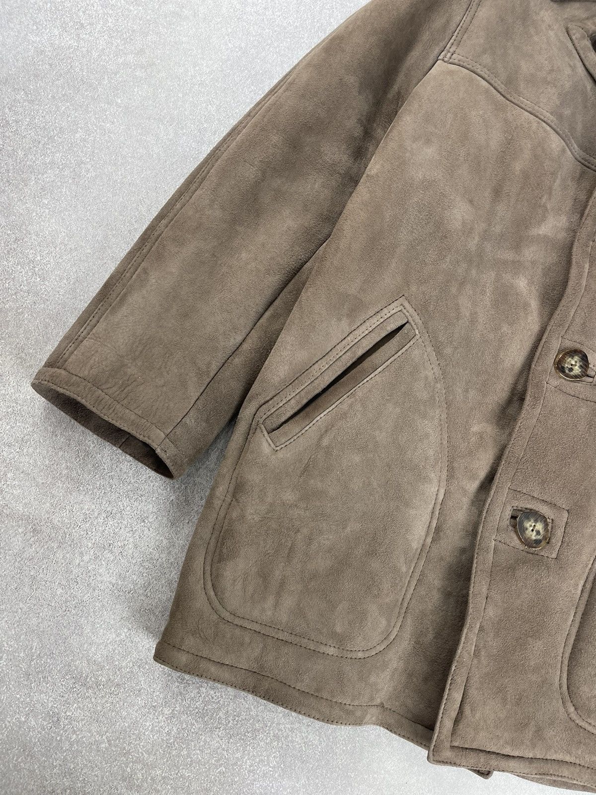 Sawyer of Napa Sawyer Of Napa Suede Suede Sheepskin Western Rancher Jacket Size US M / EU 48-50 / 2 - 3 Thumbnail
