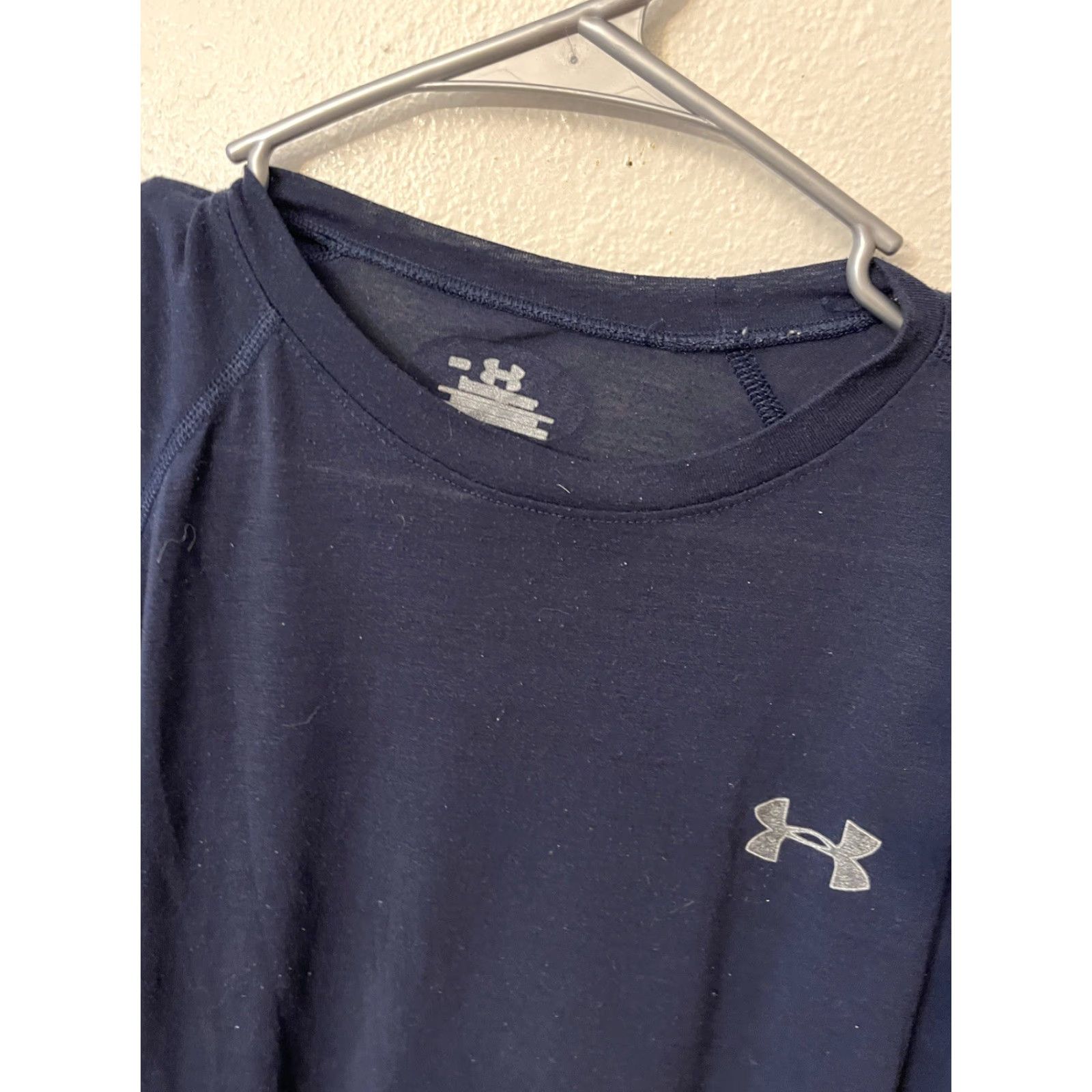 Under Armour Under Armour T-Shirt Men’s Short Sleeve Blue Crew Neck HeatGear Casual Cotton Size M Regular Fit Logo Graphic 2010s Mens Size US M / EU 48-50 / 2 - 3 Thumbnail