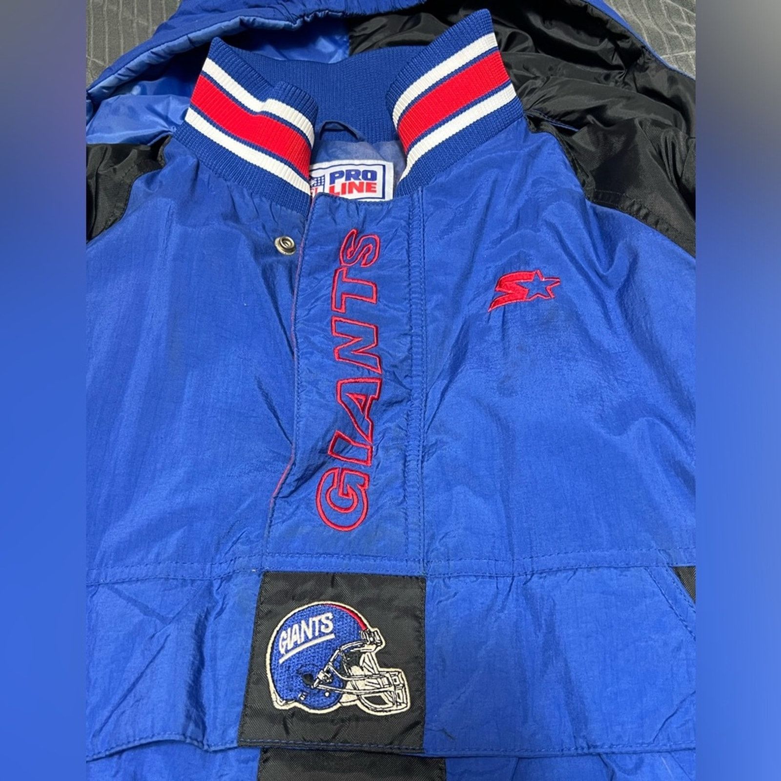 Starter Vintage Starter New York Giants Half Zip Jacket Proline NFL Size US M / EU 48-50 / 2 - 7 Thumbnail