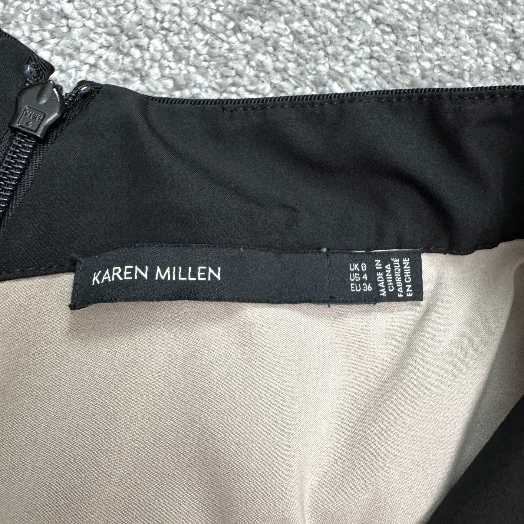 Karen Millen Karen Millen Knee Length Cut Out Pencil Sheath Dress Womens 4 Black Sleeveless Size S / US 4 / IT 40 - 6 Thumbnail