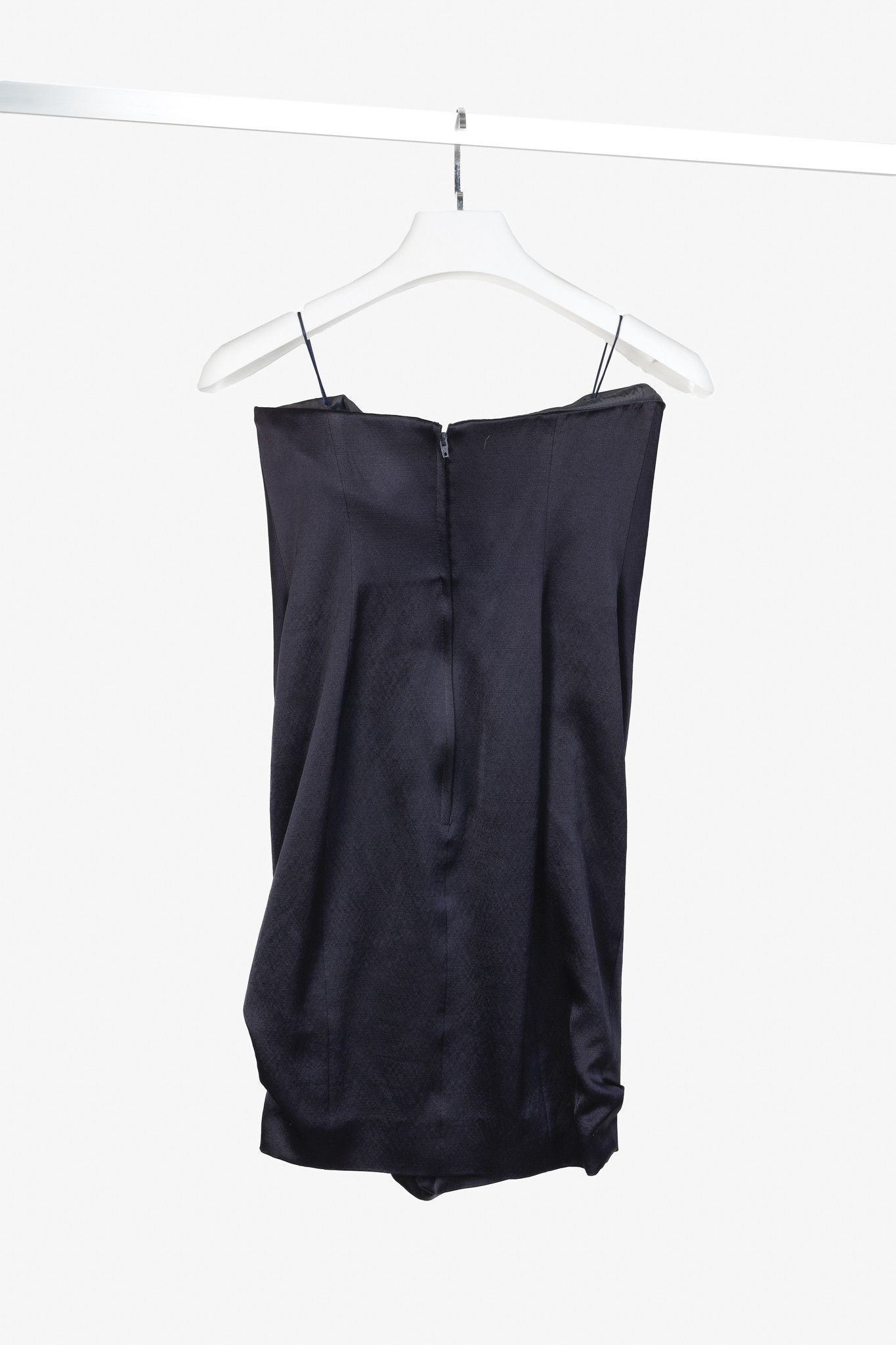 Moschino Moschino Couture Gold Star Bustier Woolen Navy Dress Size M / US 6-8 / IT 42-44 - 2 Thumbnail