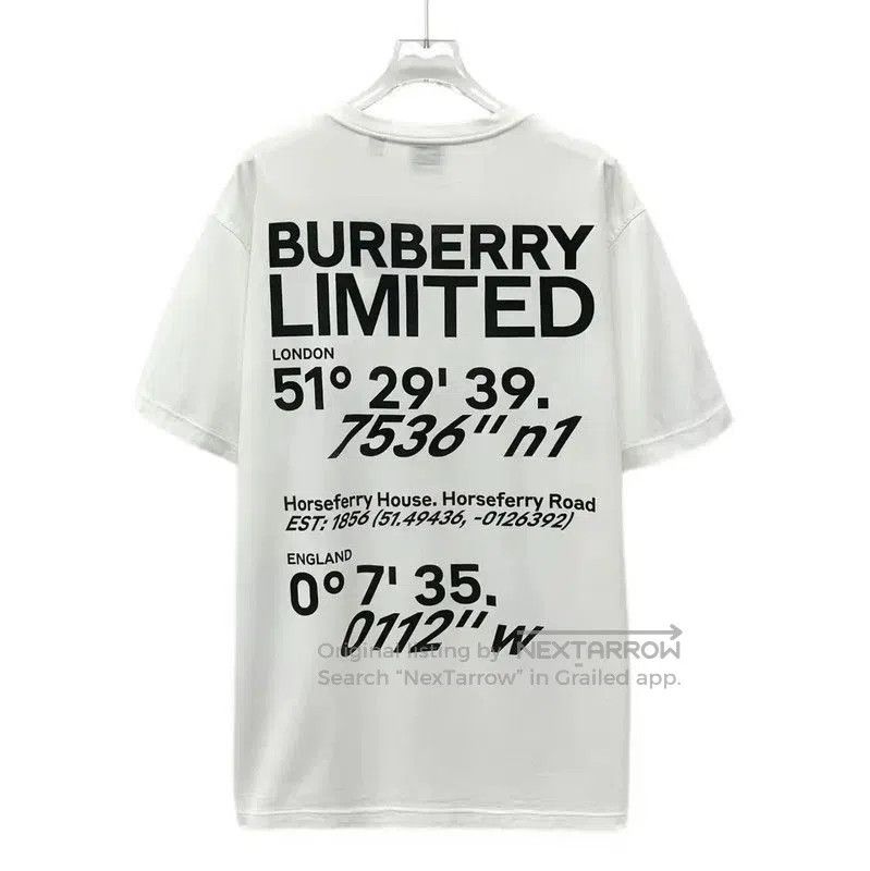 Burberry Burberry Women's Cotton Logo T-Shirt in White. Size L / US 10 / IT 46 - 1 Thumbnail