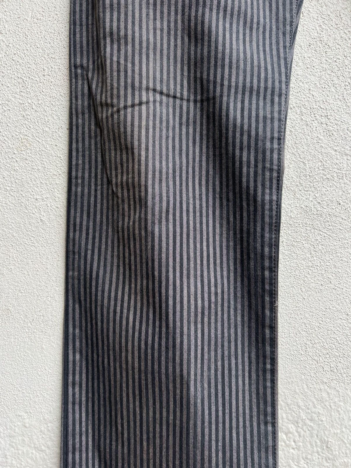 Vintage NO CONCEPT BUT GOOD SENSE Japan Sun Fade Stripe Trouser Pant Size US 30 / EU 46 - 9 Thumbnail