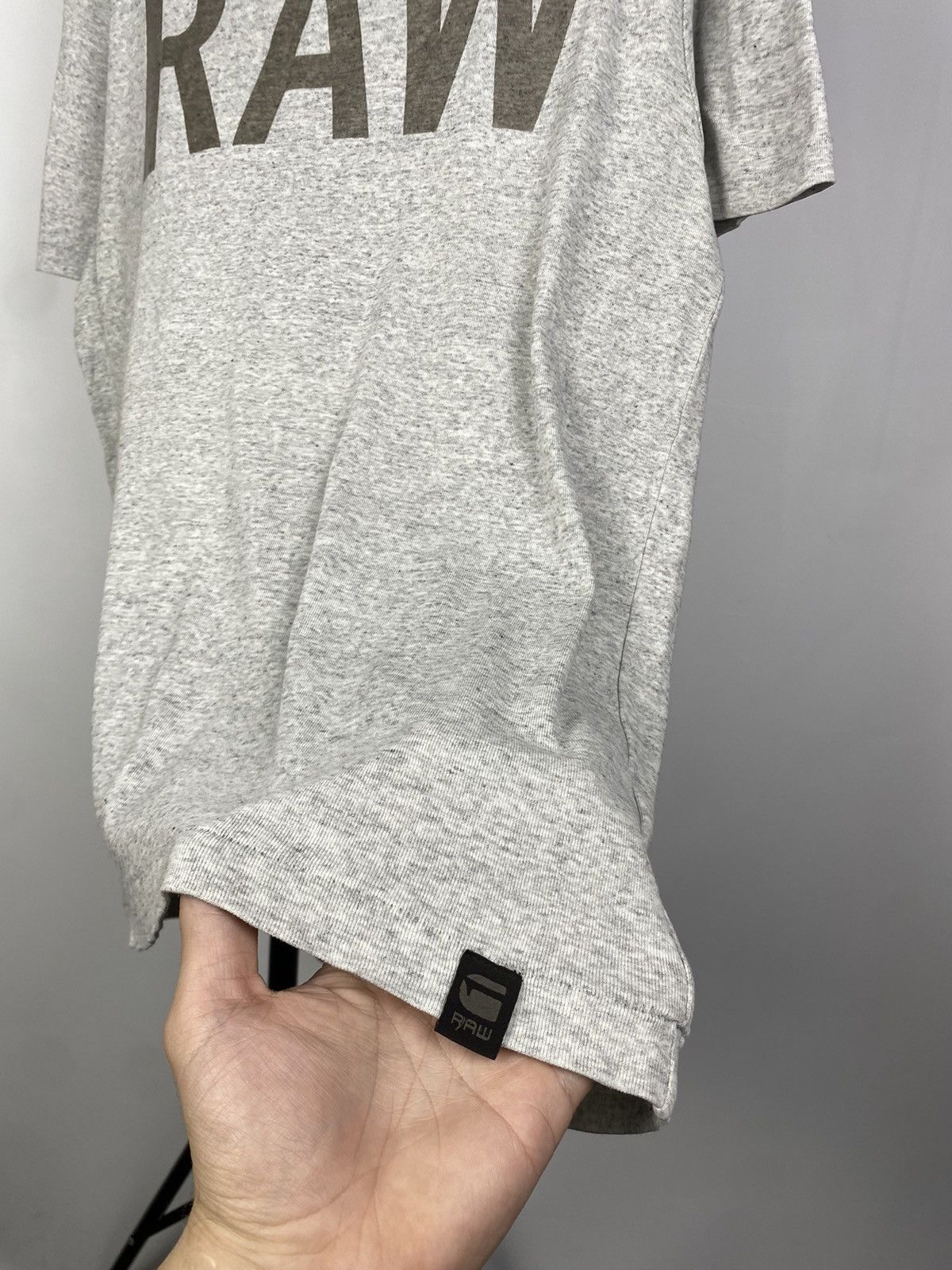 G-Star G Star Raw T-Shirt White Big Central Logo Size L Size US L / EU 52-54 / 3 - 2 Thumbnail