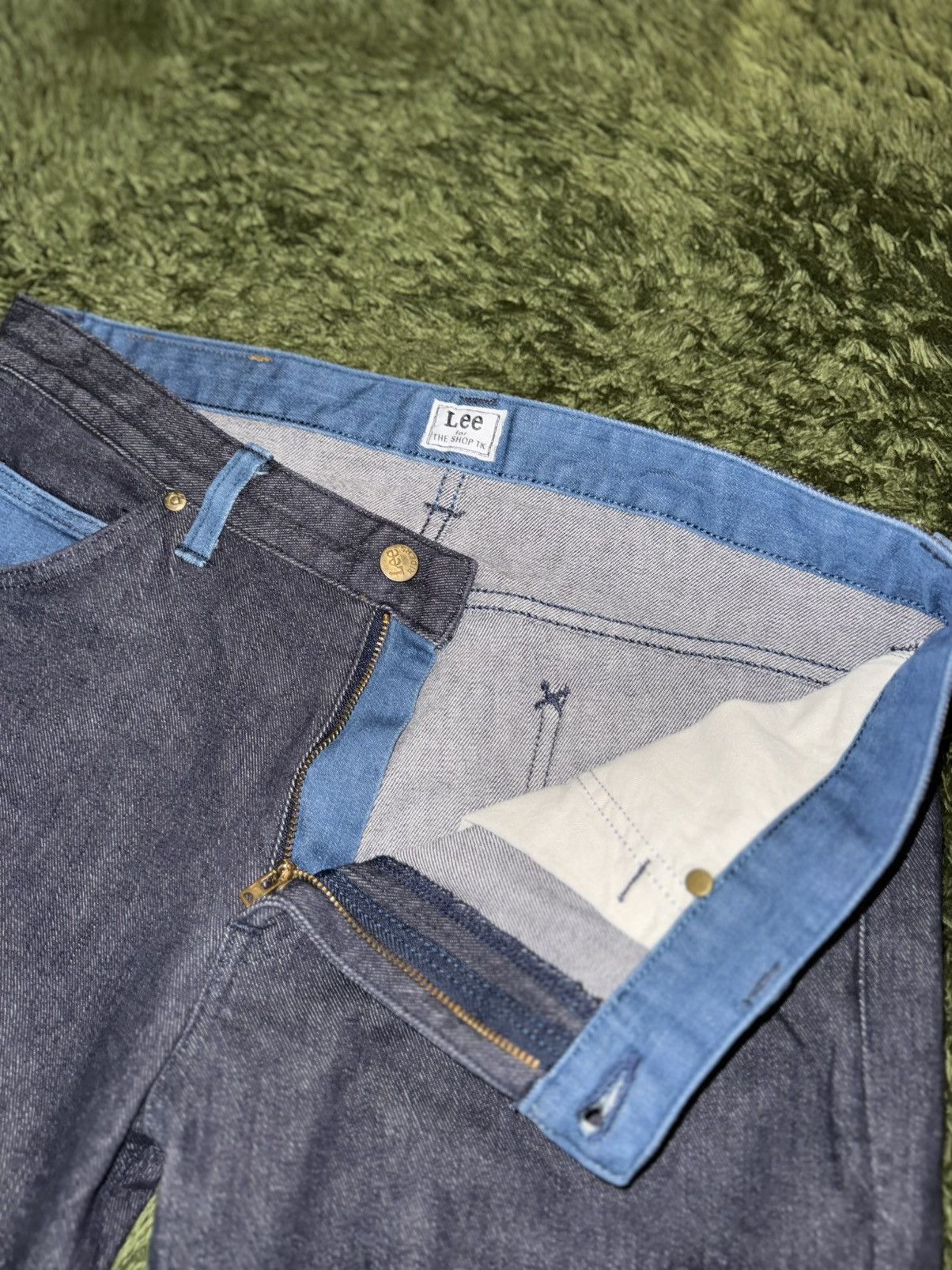 Lee [XL] Lee Japan x THE SHOP TK Two-Tone Denim Pants Size US 32 / EU 48 - 3 Thumbnail