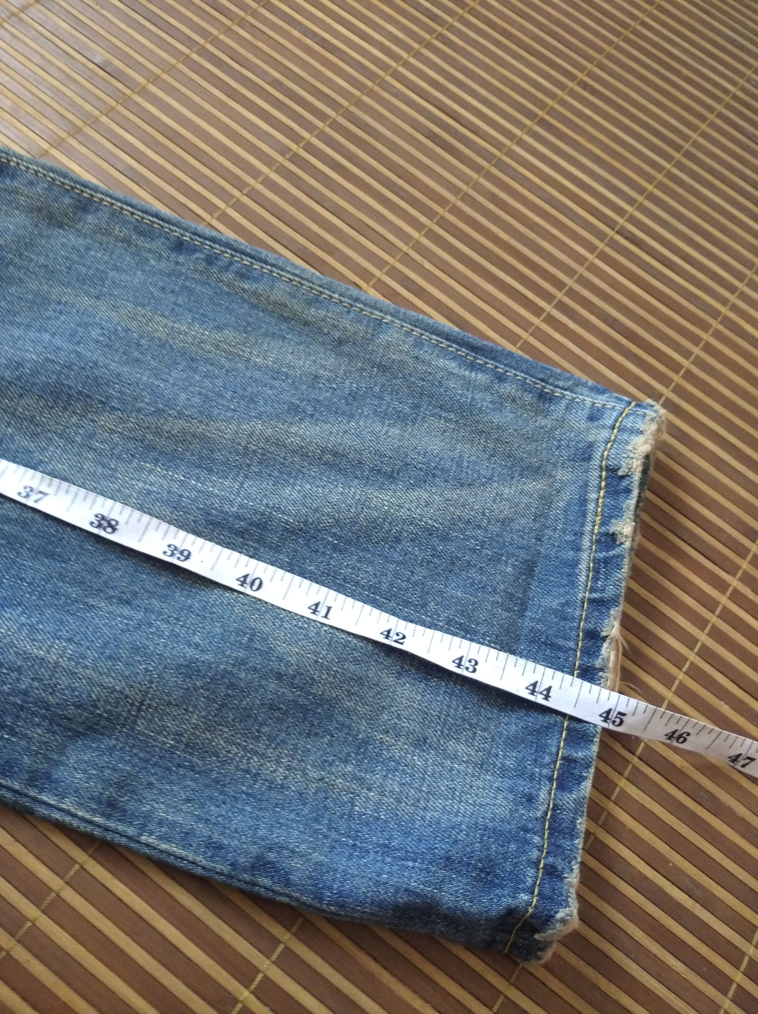 Edwin × Japanese Brand Vintage 90s Edwin 505zx Selvedge Distressed Denim Jeans Size US 34 / EU 50 - 13 Thumbnail