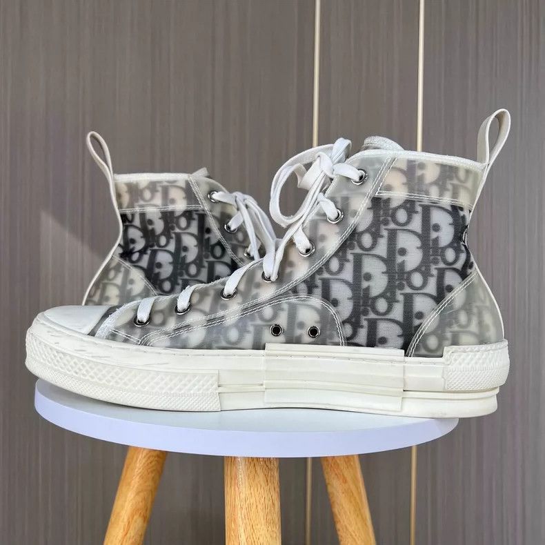 Dior Dior B23 Oblique High Top Sneakers Size 40-2506 Size US 10 / EU 43 - 3 Thumbnail