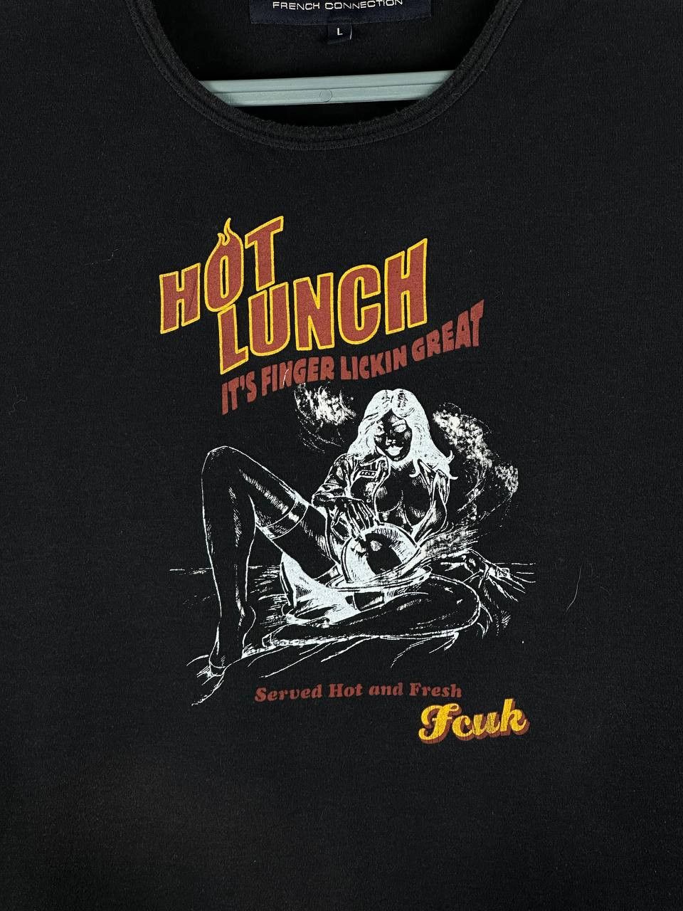 FCUK Vintage Hot Lunch Sexy Pussy French Connection T Shirt Size US L / EU 52-54 / 3 - 4 Thumbnail