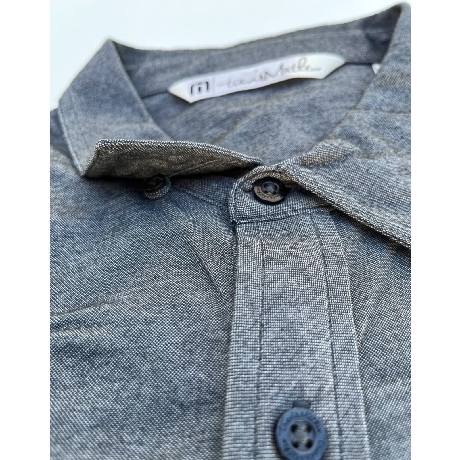 TravisMathew VINTAGE Travis Mathew Button-Up Shirt Stretch XL Mens Button-Up Shirt Gray Cotton Polyester Blend Knit Casual 90s? Size US XL / EU 56 / 4 - 5 Thumbnail