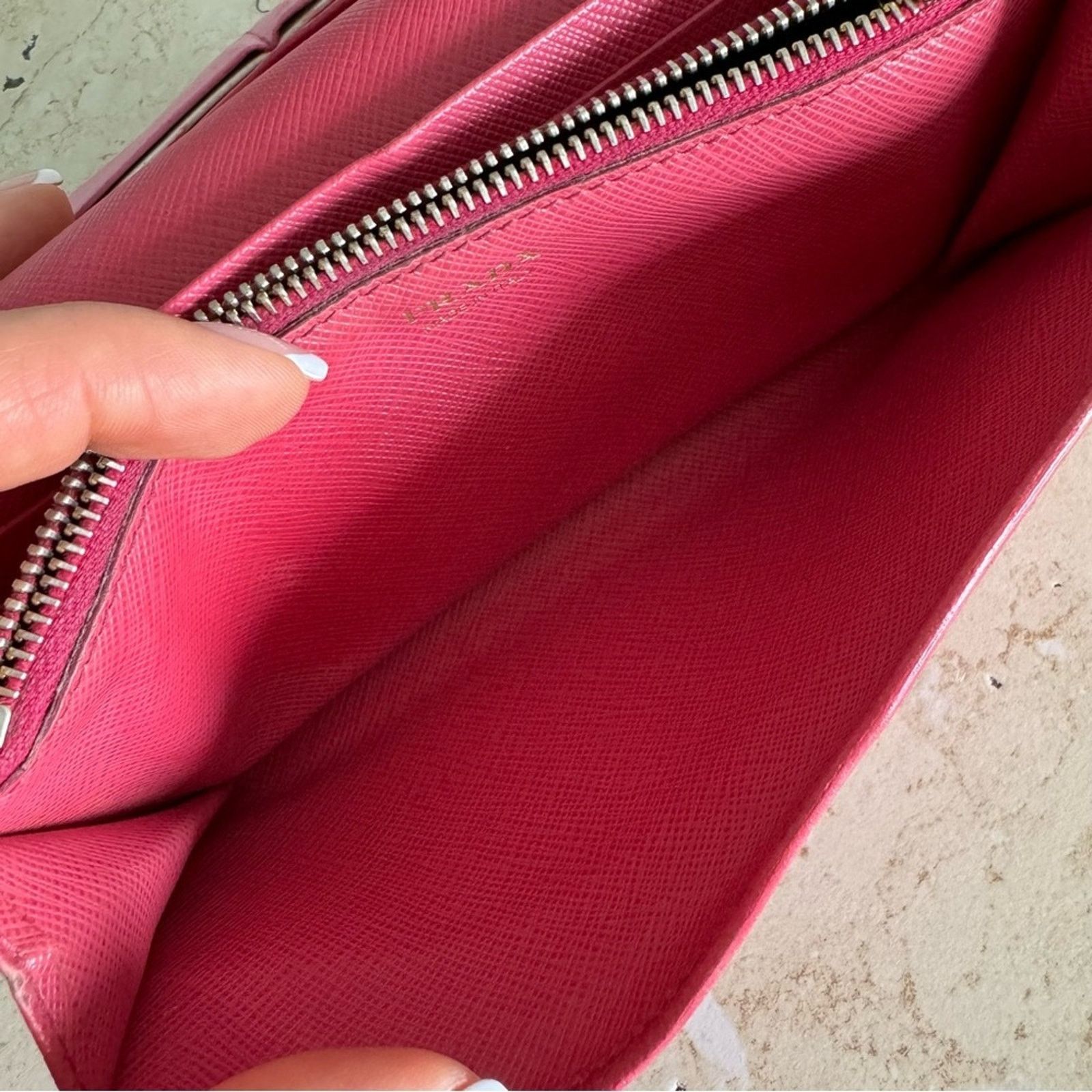 Prada PRADA Milano Pink Long Wallet, Authentic Size ONE SIZE - 15 Thumbnail