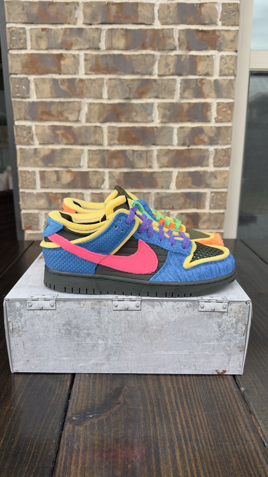 Cactus Plant Flea Market × Nike Nike x CPFM Cactus Plant Flea Market Swamp Sponge Dunk Size US 10 / EU 43 - 3 Thumbnail