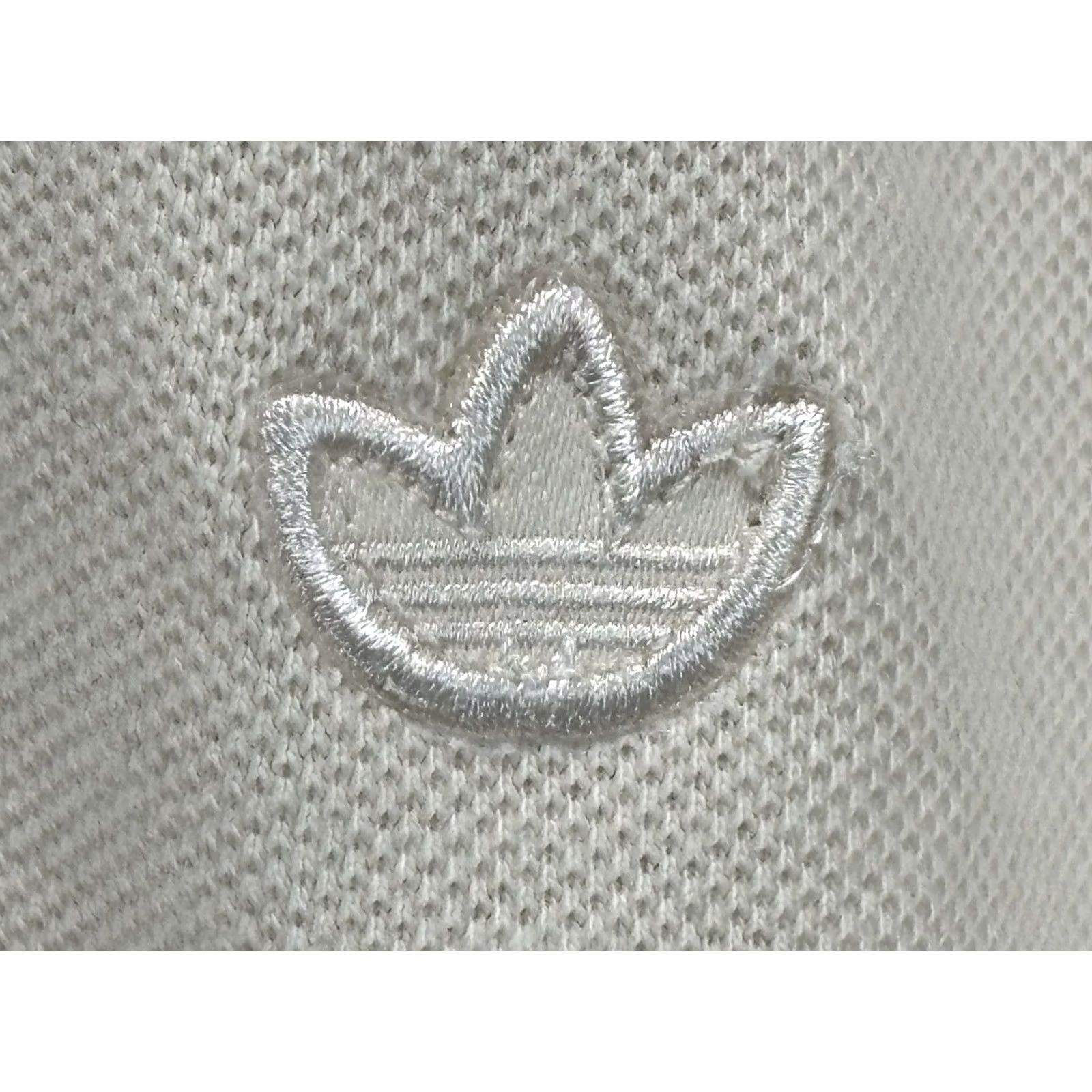 Adidas Adidas Originals Essentials Polo Shirt Mens 2XL Beige Knit Short Sleeve Collared Classic Logo Shirt Size US XXL / EU 58 / 5 - 3 Thumbnail