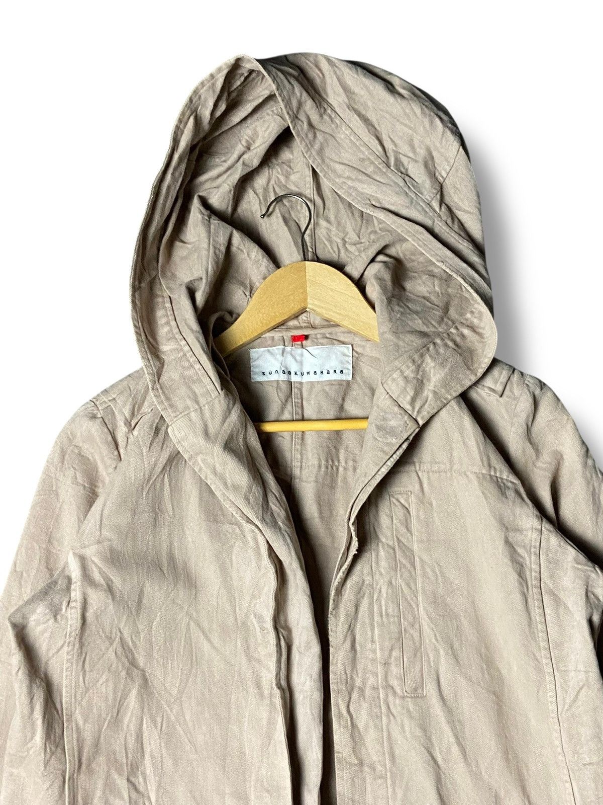 Japanese Brand Vintage SUNAO KUWAHARA Hooded Coat (140) Size US XXS / EU 40 - 5 Thumbnail