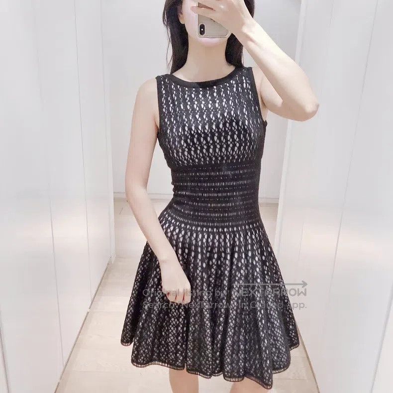 Alaia Alaia Sleeveless Knit Dress with Pleated Design Size S / US 4 / IT 40 - 9 Thumbnail