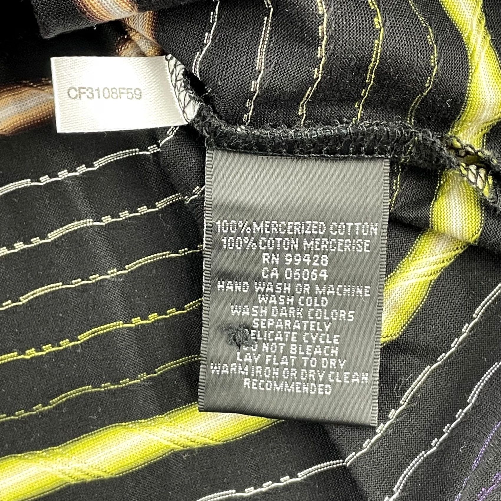 BUGATCHI BUGATCHI Polo Shirt Men Medium Black Multi Striped Mercerized Cotton SS NWT 29 Size US M / EU 48-50 / 2 - 8 Thumbnail