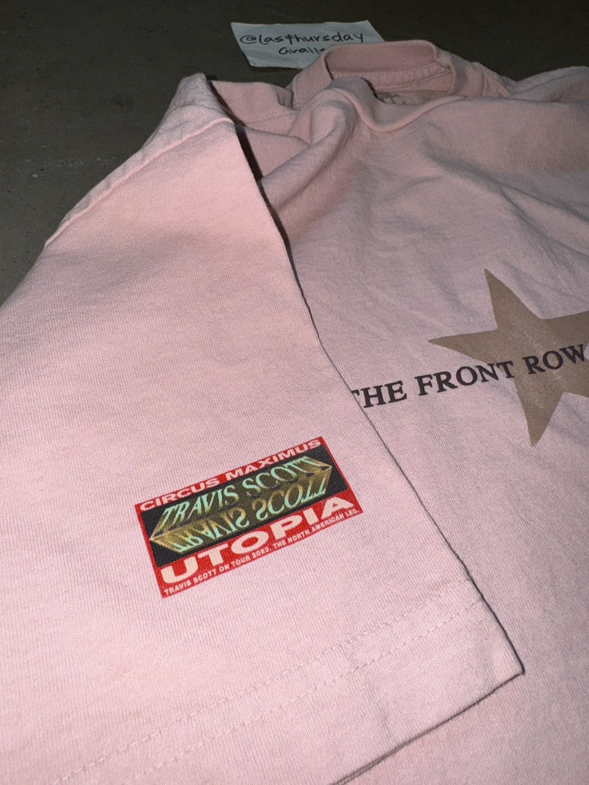 Travis Scott Travis Scott Utopia Circus Maximus 2023 Pink Star Tee XL Size US XL / EU 56 / 4 - 6 Thumbnail