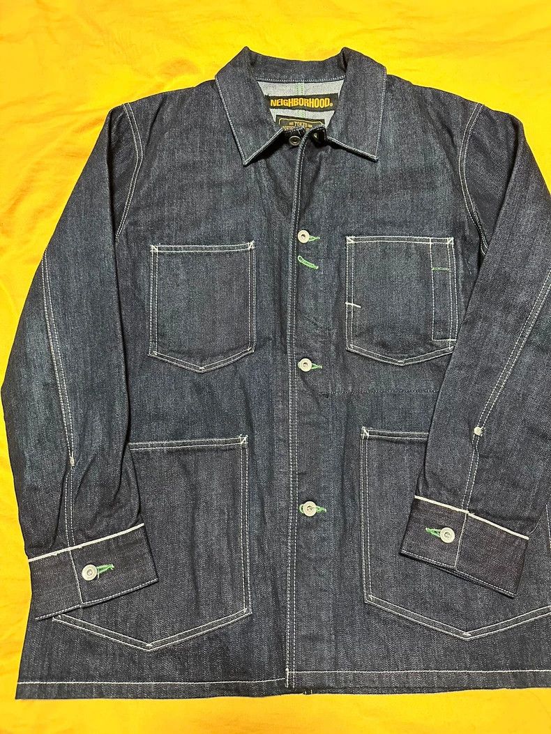Neighborhood NEIGHBORHOOD Raw Denim Jacket - dmc Size US L / EU 52-54 / 3 - 1 Thumbnail