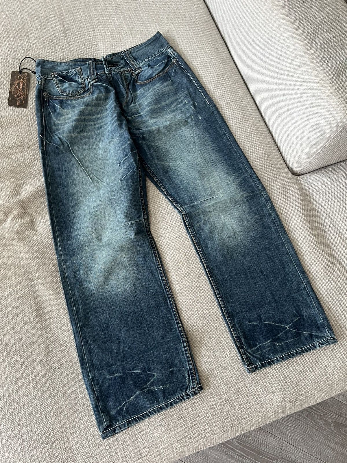 Ed Hardy Vintage 💥 Ed Hardy Jeans by Christian Audigier Denim Pants Size US 36 / EU 52 - 10 Thumbnail