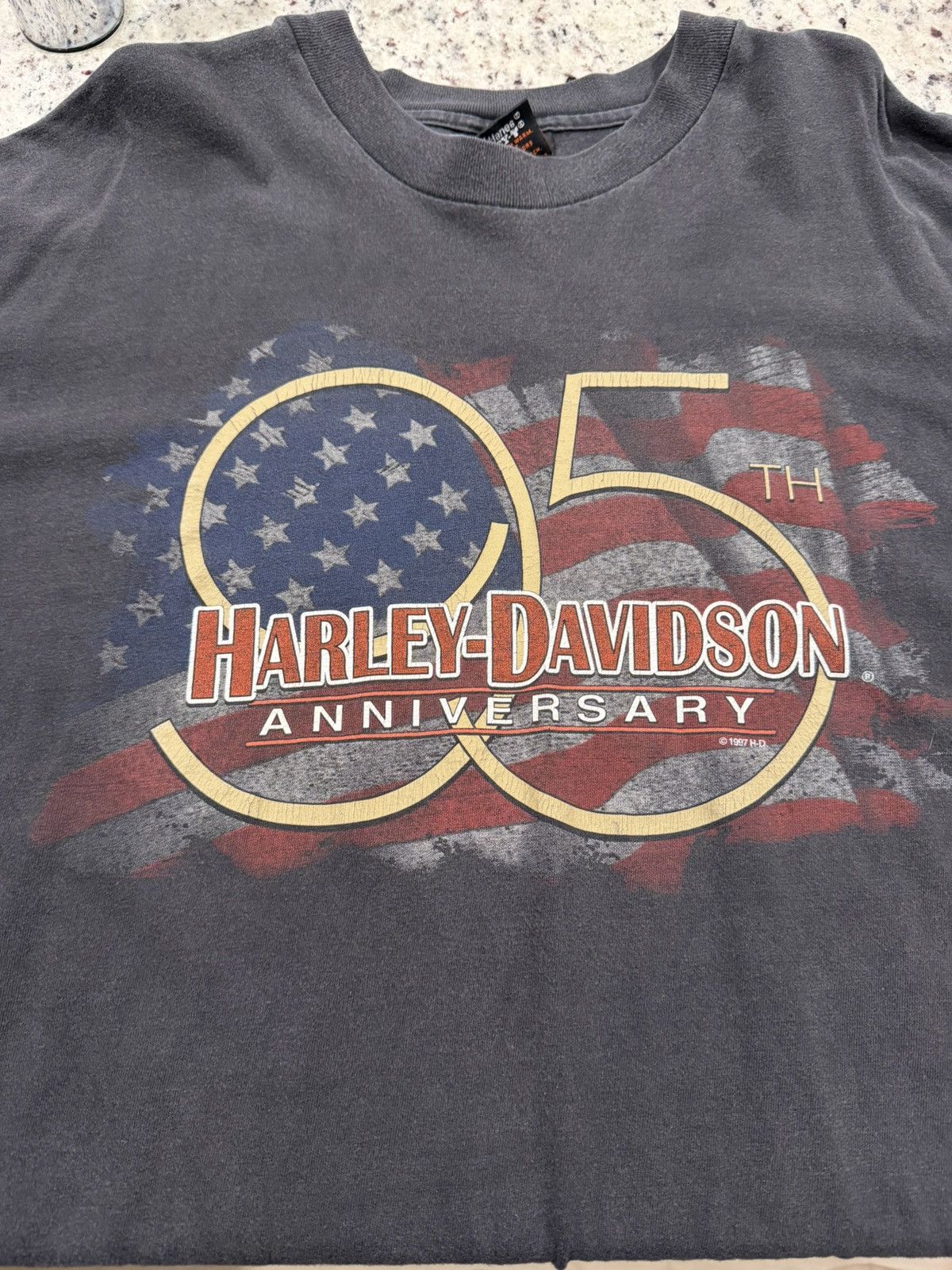Harley Davidson Harley Davidson "95th anniversary" T- Shirt Size US XXL / EU 58 / 5 - 2 Thumbnail