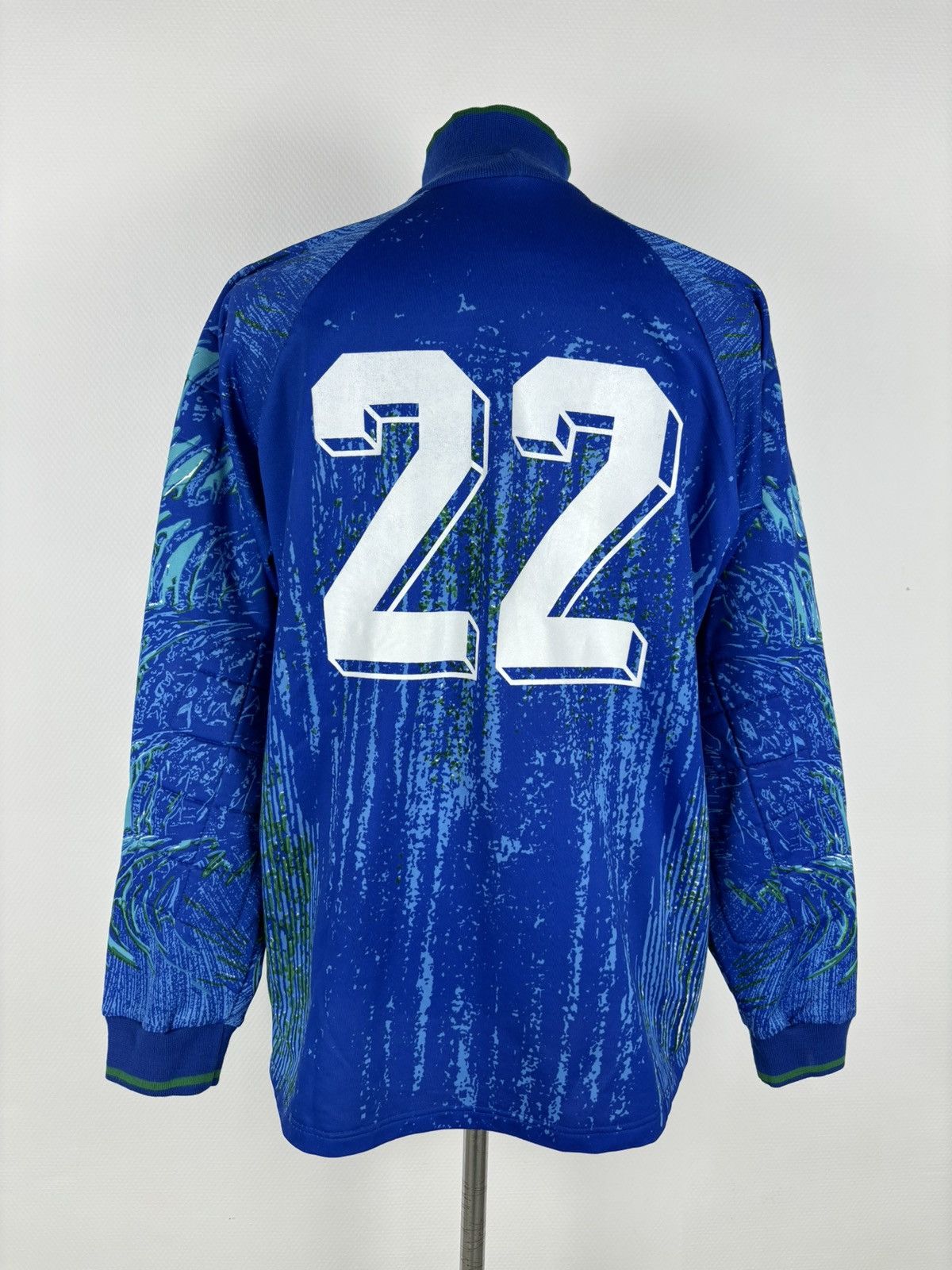 Adidas × Vintage VTG 90's ADIDAS Barthez France Football Goalkeeper Long Sleeve Shirt Jersey XL Size US XL / EU 56 / 4 - 10 Thumbnail