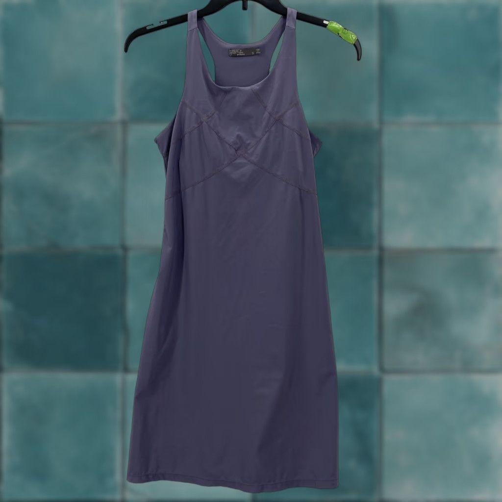 Prana Prana Barton Dress Womens Small Purple Sleeveless Racerback Pockets Activewear Dress Tank Dress Casual Travel Workwear Size S / US 4 / IT 40 - 1 Thumbnail