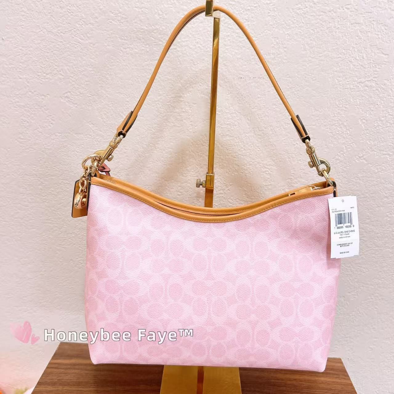 Coach Laurel Shoulder Bag In Signature Canvas With Charms CEL12 Size ONE SIZE - 10 Thumbnail
