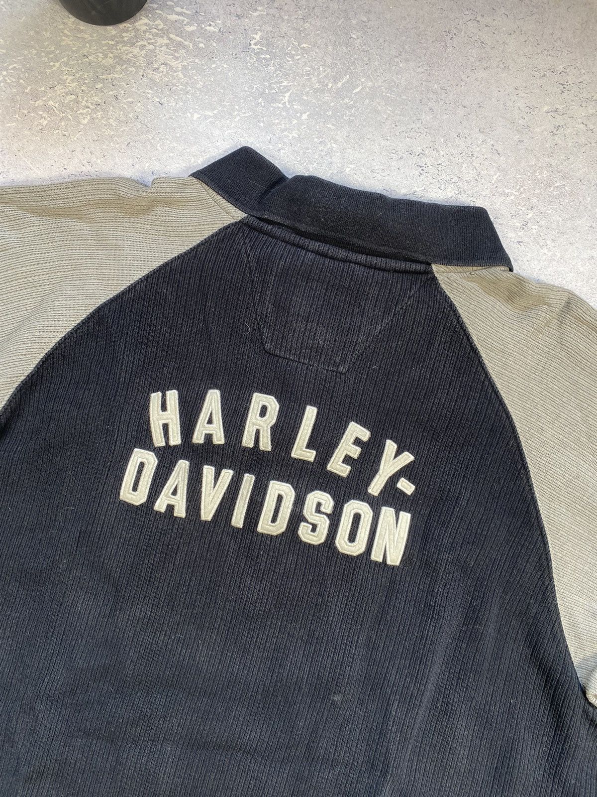 Harley Davidson × Vintage Vintage Harley Davidson Men’s Velvet Sweatshirt With Logo Size US L / EU 52-54 / 3 - 6 Thumbnail