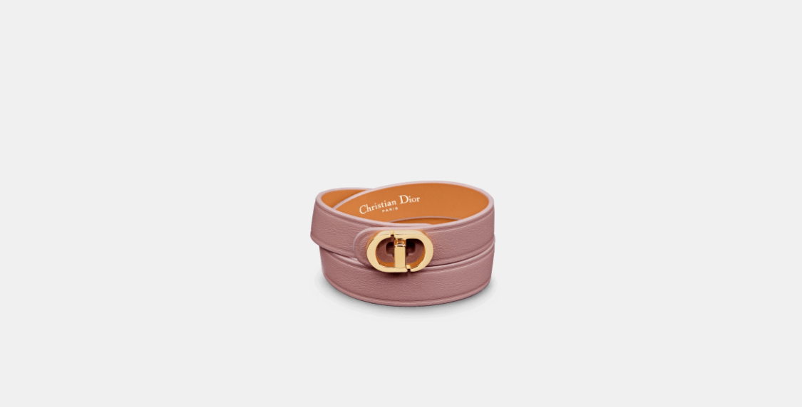 Dior o1w1db10424 Size: OS 30 Montaigne Double Bracelet in Pink Size ONE SIZE - 1 Thumbnail