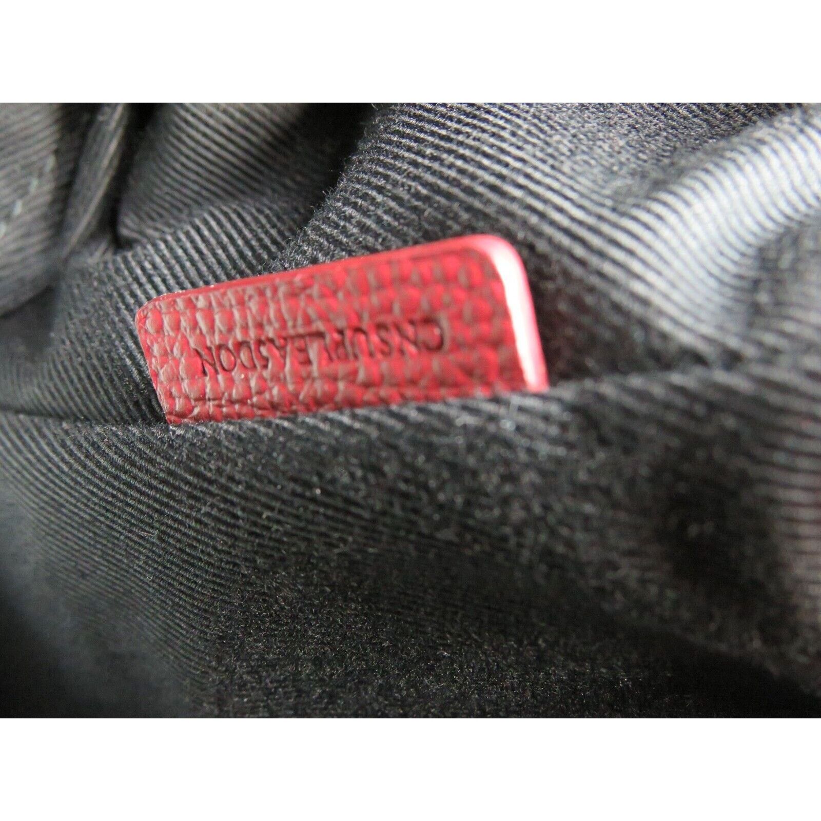 Burberry BURBERRY BANNER CRIMSON LEATHER CHECK CANVAS SHOULDER SM BAG Size ONE SIZE - 15 Thumbnail