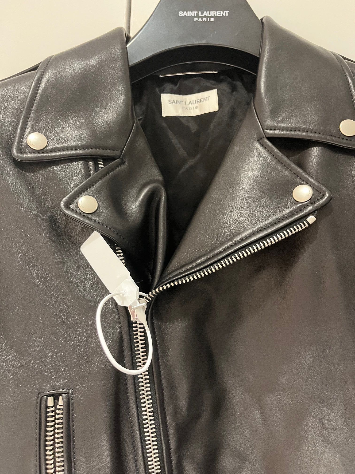Yves Saint Laurent Yves Saint Laurent Biker Jacket Size 52 NWT MSRP 4200 Euros Size US L / EU 52-54 / 3 - 2 Thumbnail