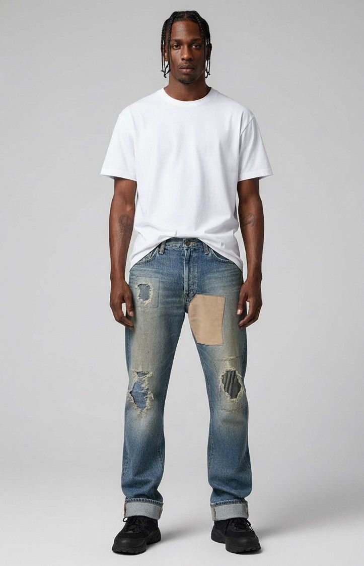 Edwin Final Drop‼️Distressed Vintage Edwin 505 Selvedge Denim Size US 32 / EU 48 - 2 Thumbnail