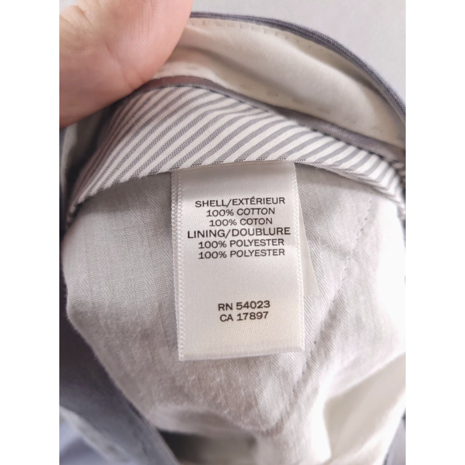 Banana Republic Banana Republic Blue Chino Pants Mens 35x31 Relaxed Fit Cotton Stripe Regular Size US 35 - 5 Thumbnail