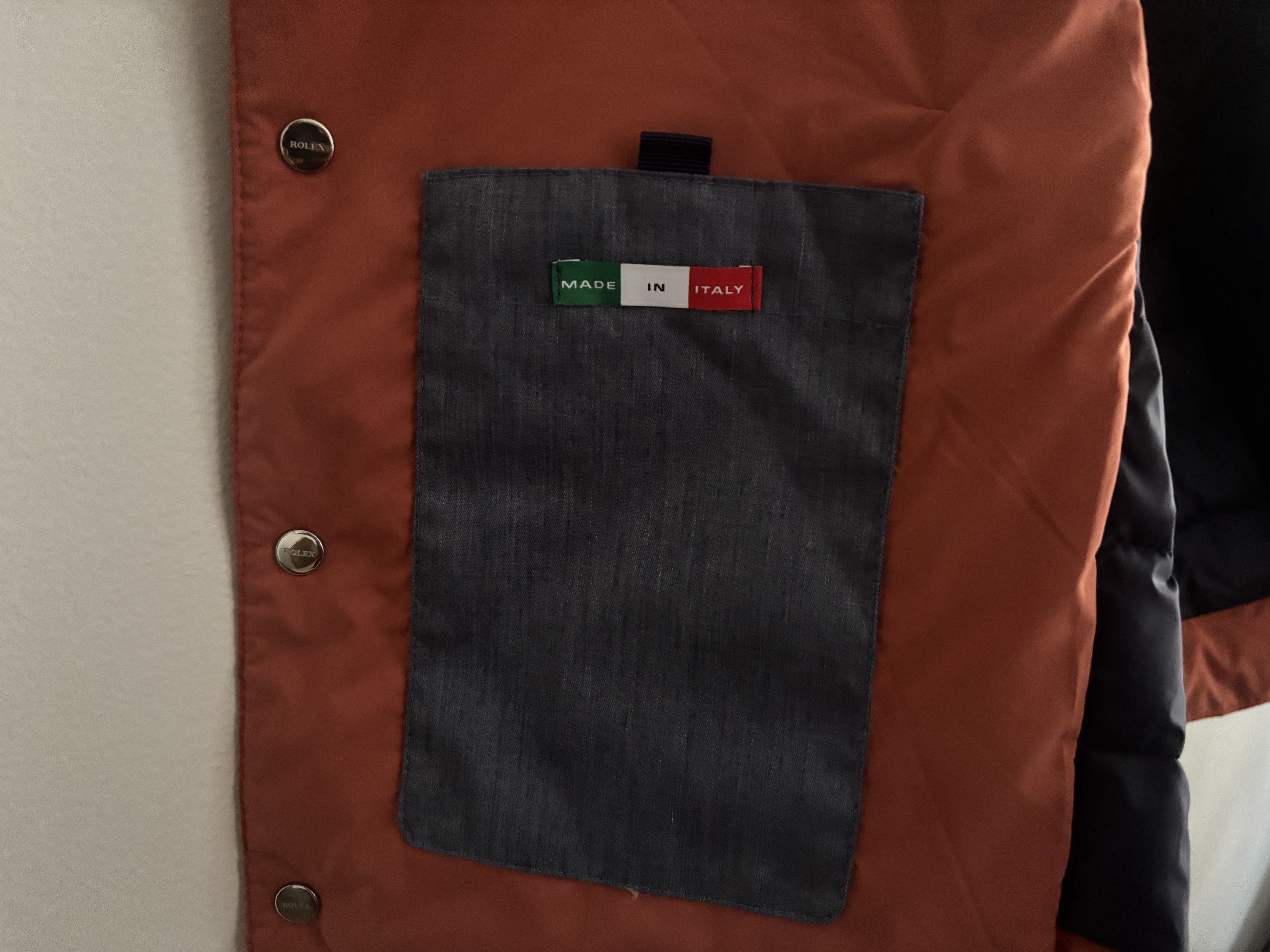 Fedeli RARE Rolex Quilted Orange Down Snap Button Padded Vest Size US M / EU 48-50 / 2 - 6 Thumbnail