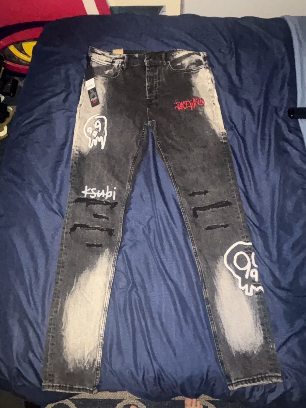 Ksubi Ksubi x Hidji World Van Winkle Homework Graffiti Denim W31 