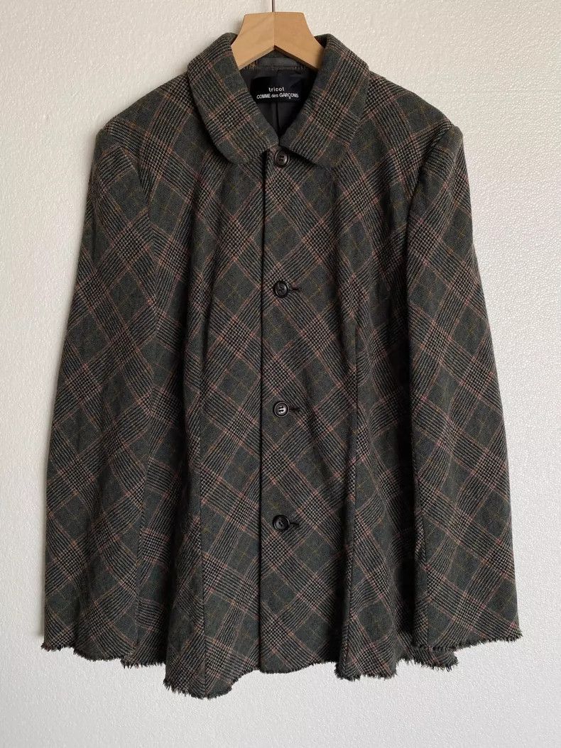 Comme des Garcons Comme Des Garcons size 均码 Plaid wool coat Size S / US 4 / IT 40 - 1 Thumbnail