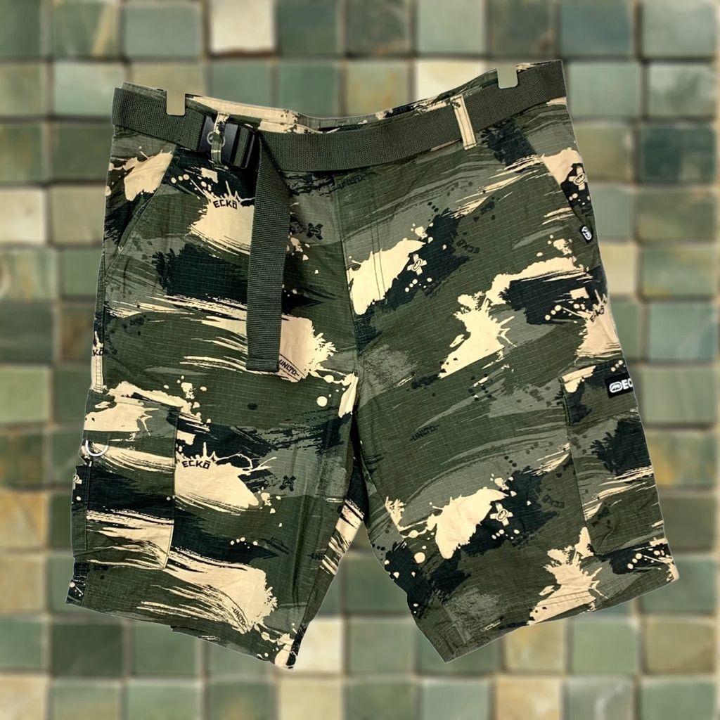 Ecko Unltd. VINTAGE Ecko Camo Belted Shorts Size US 38 / EU 54 - 1 Thumbnail