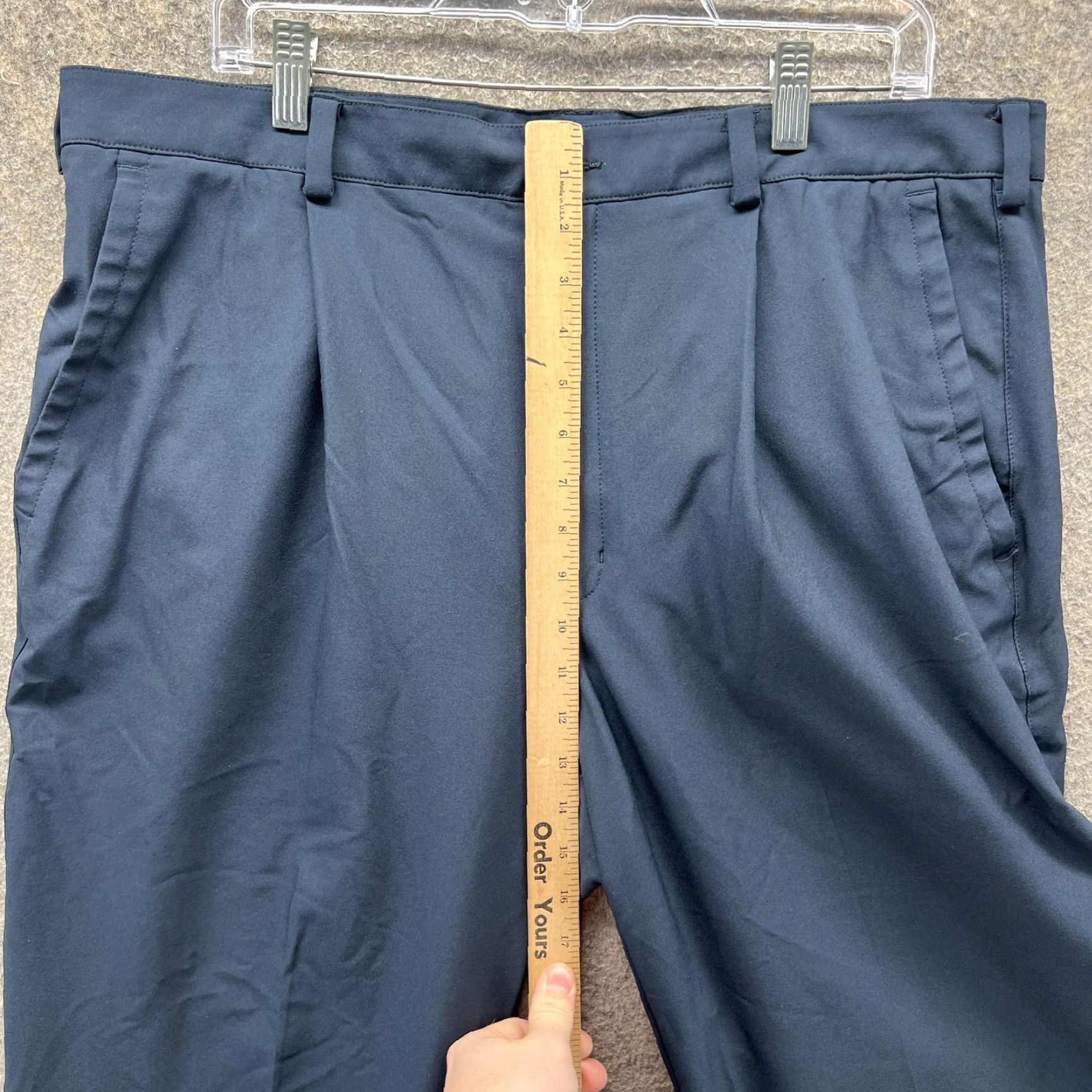Nike Nike Golf Pants Mens 38x32 Blue Dri-FIT Stretch Khakis Trousers Size US 38 / EU 54 - 3 Thumbnail