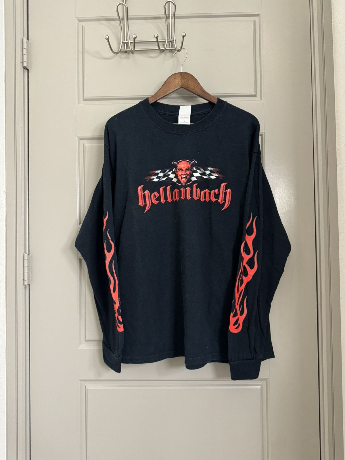 VTG Hell Shirt Large Long Sleeve 2003 Metal Concert Shirts