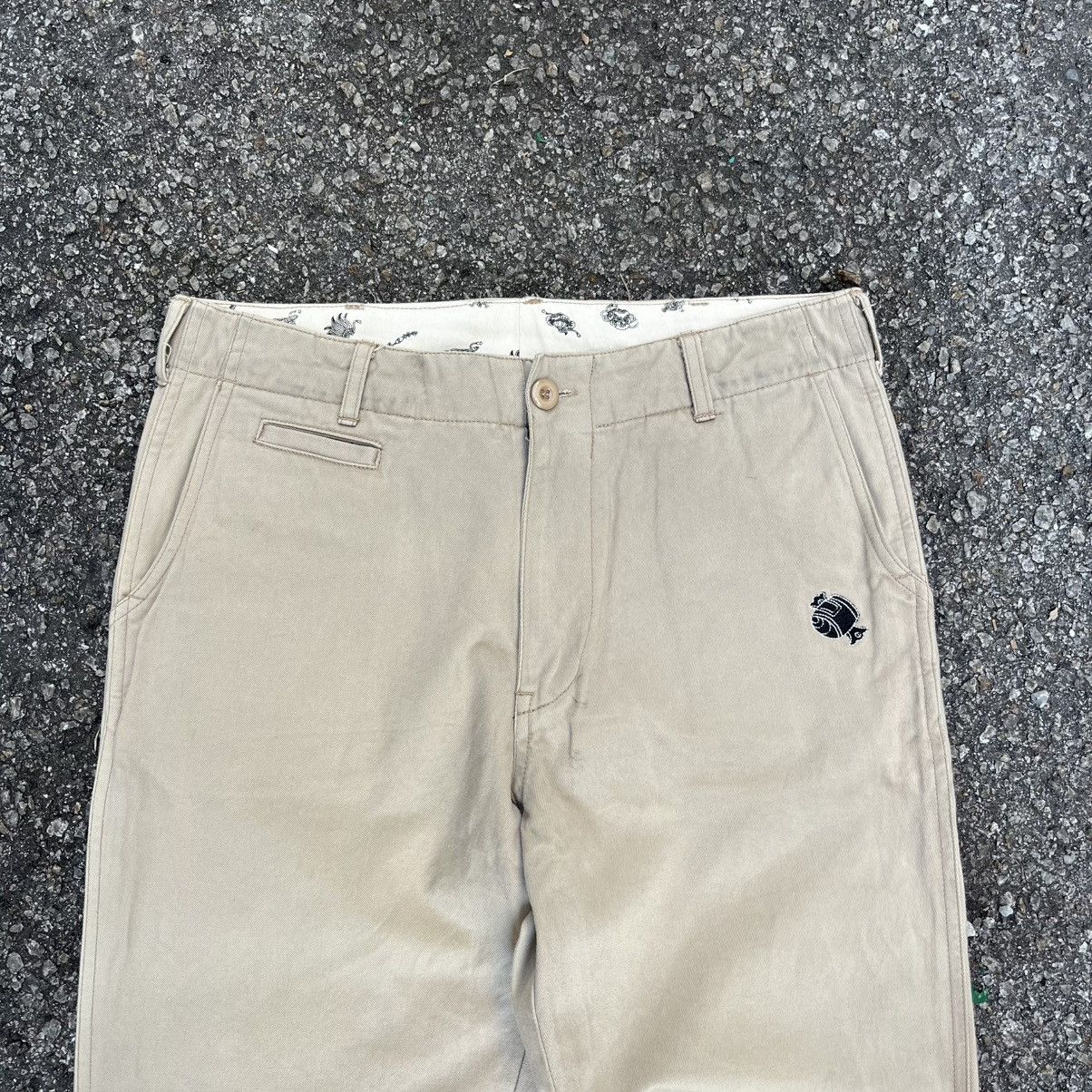 Hysteric Glamour Embroidery Evisu Sukajan Pants Cropped Heads Khaki Chino Size US 30 / EU 46 - 5 Thumbnail