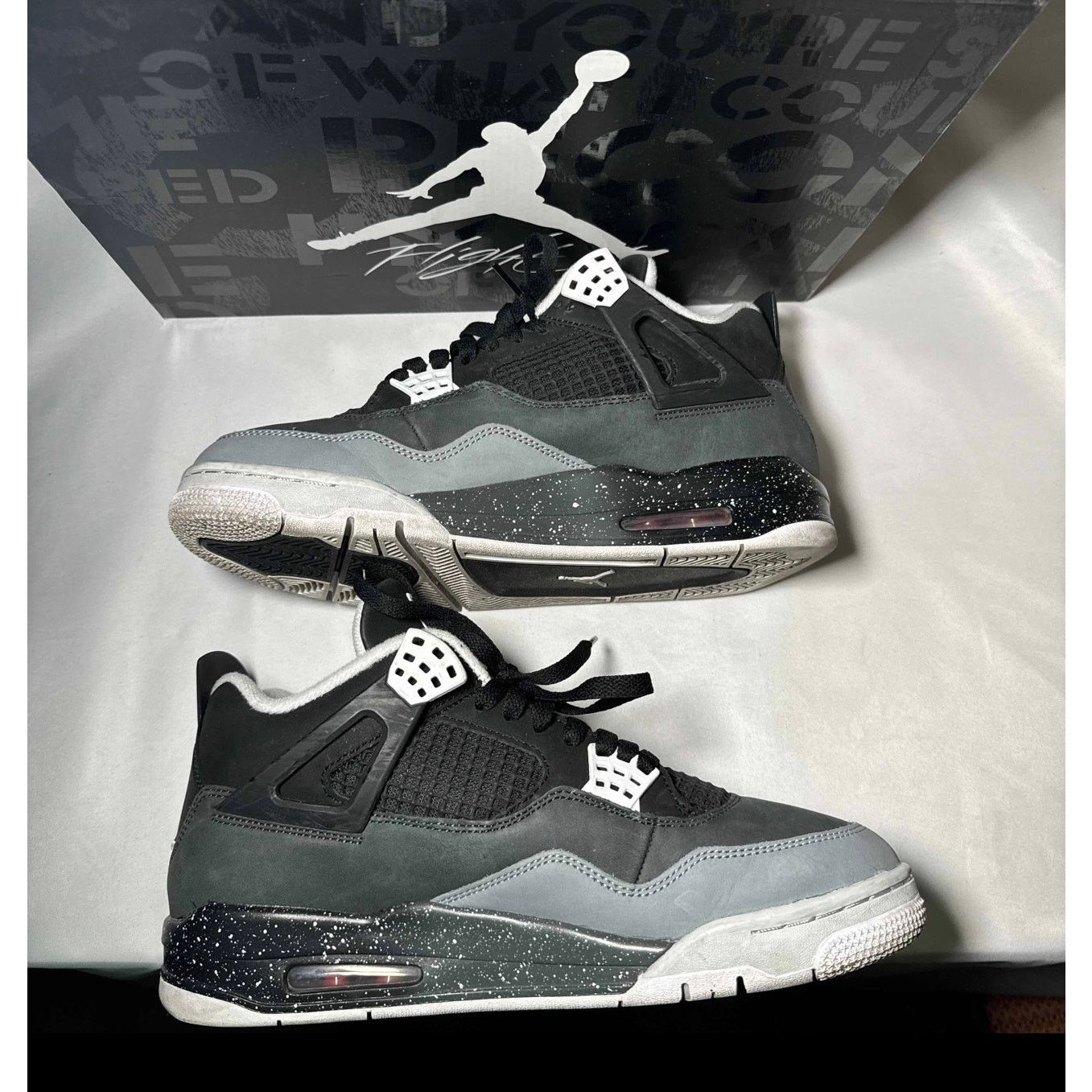 Jordan Brand × Nike Size 10 - Nike Air Jordan 4 Retro Fear 2024 Men's Shoes Size US 10 / EU 43 - 3 Thumbnail