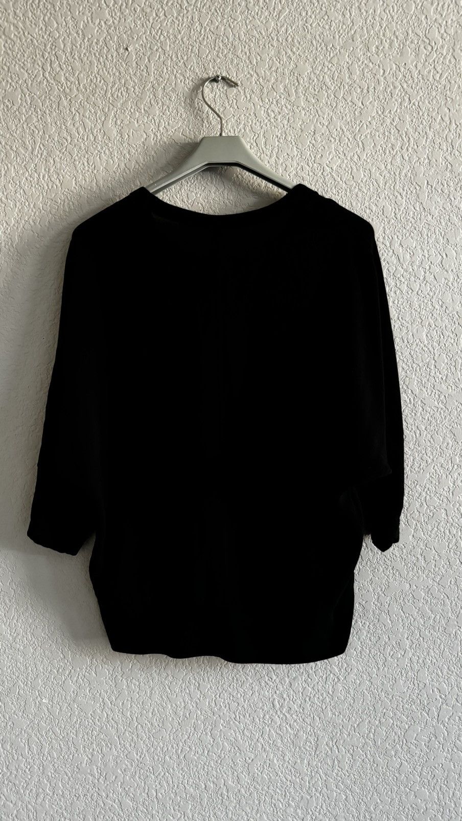 James Perse James Perse Black Batwing Sleeve Viscose Top Size S / US 4 / IT 40 - 5 Thumbnail