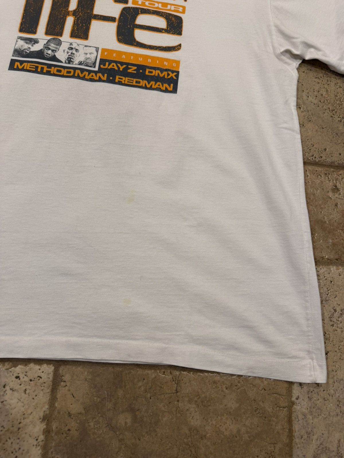 Vintage Vintage Jay Z DMX Hard Knock Life Ryde Die Tour ‘99 Rap Tee Size US XXL / EU 58 / 5 - 4 Thumbnail